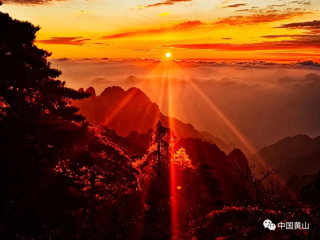 黄山日出