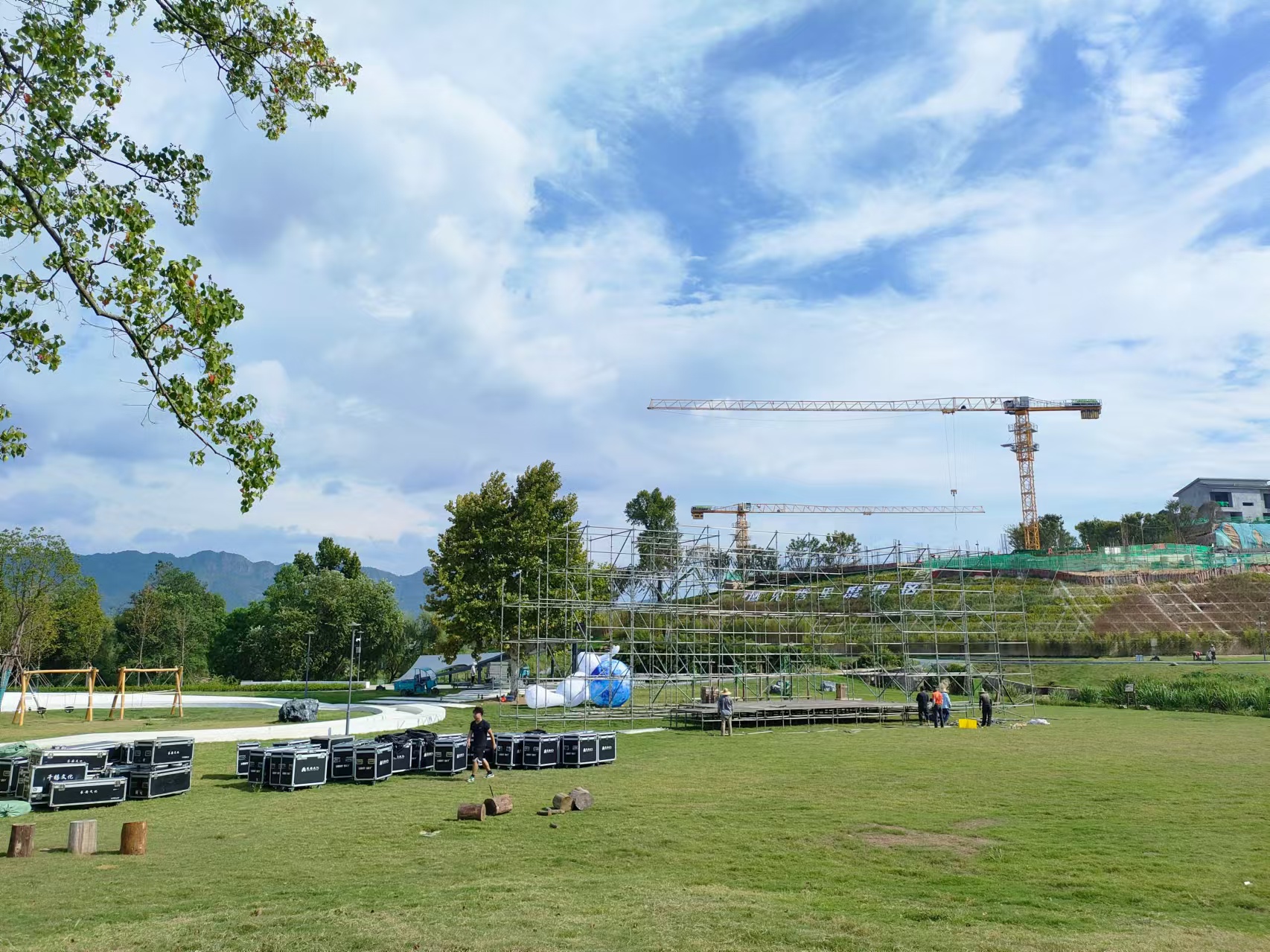 场地搭建现场
